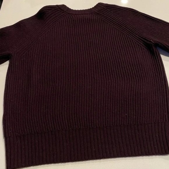 Wilfred Free Maroon/Purple Wool Knit Sweater - Picture 2 of 6